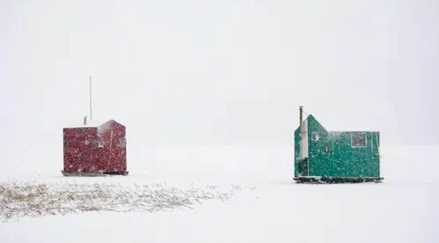 Time To Consider Moving Ice-Fishing Shelters