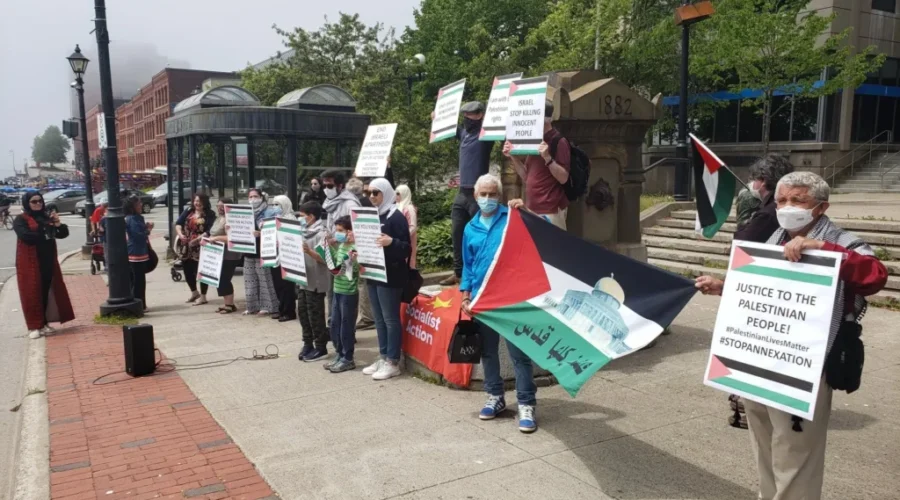 Rally Held In Saint John For Palestine