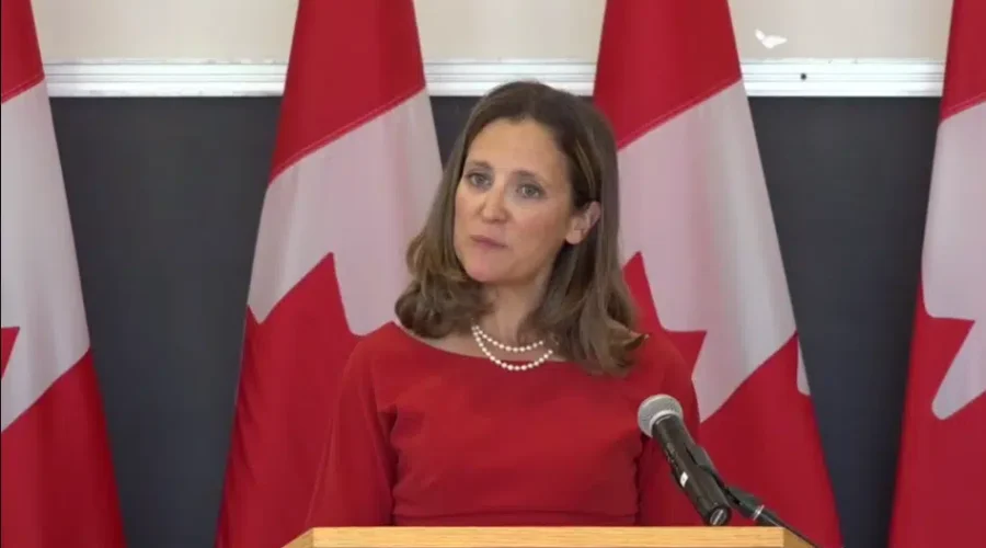 Nearly $400 Billion Budget Deficit For 2020: Freeland