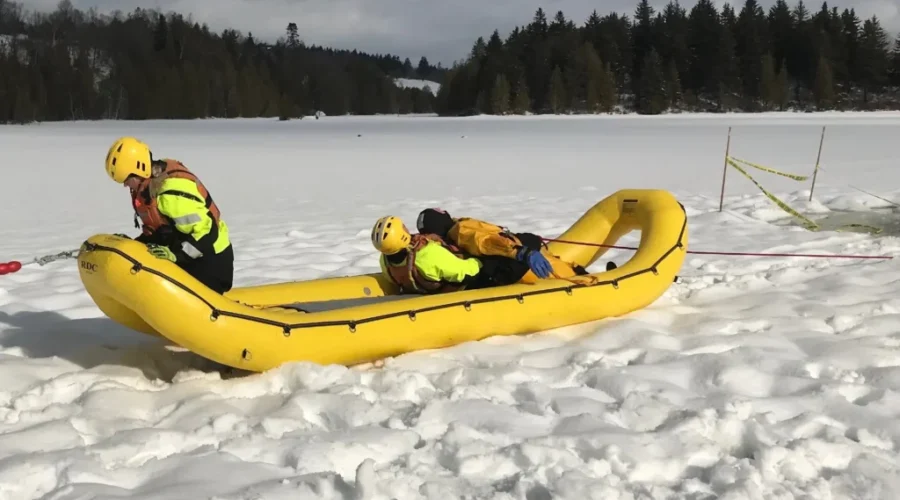 Firefighters Acquire Inflatable Boat For Ice Rescues