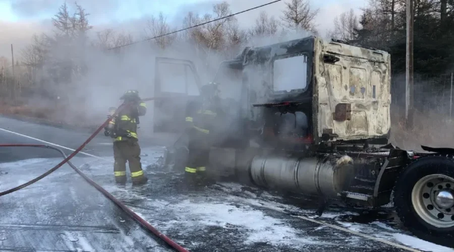 Route 7 Reopens After Transport Truck Fire