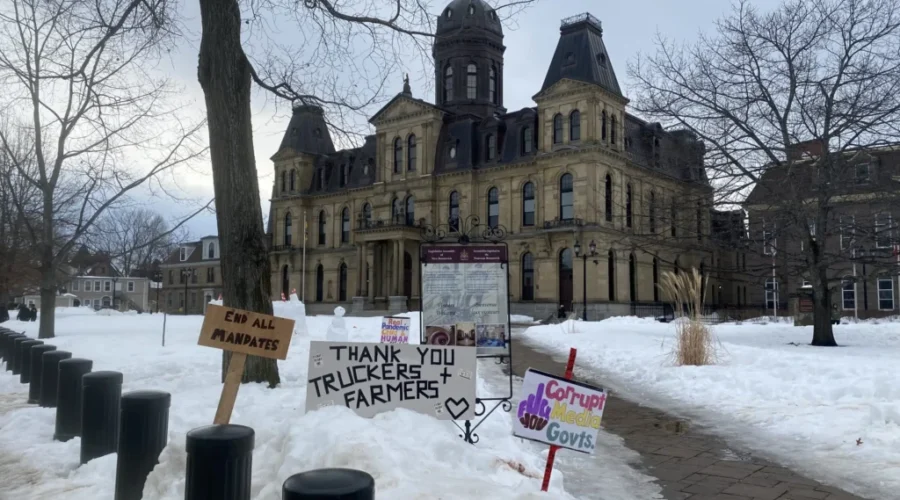 Police Continue To Monitor Fredericton Protest