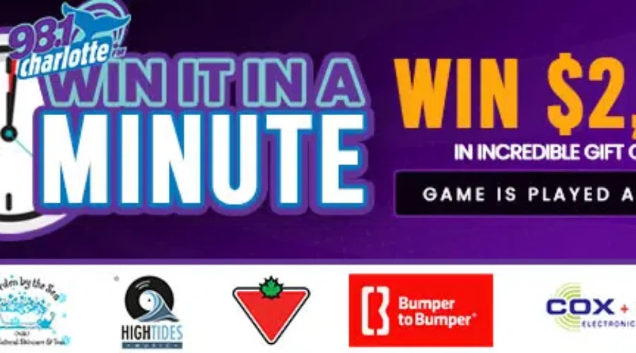 Irvin Munn plays Win It In A Minute on Charlotte FM