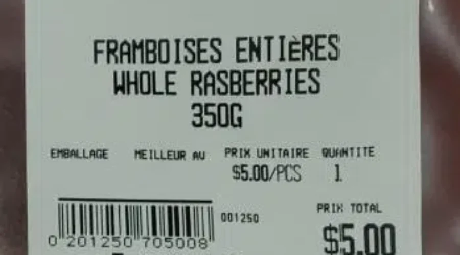 Frozen Raspberries Recalled In Beresford