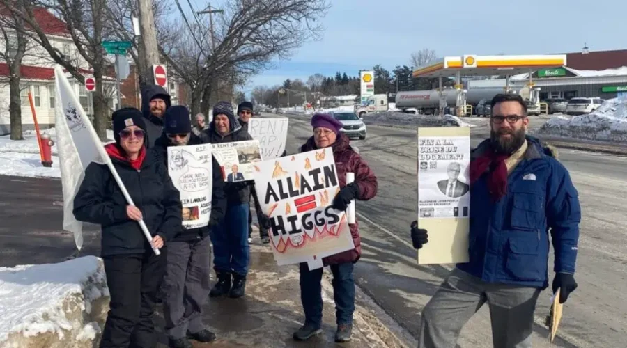 Picketers Brave February Cold To Call For Renewed N.B. Rent Cap
