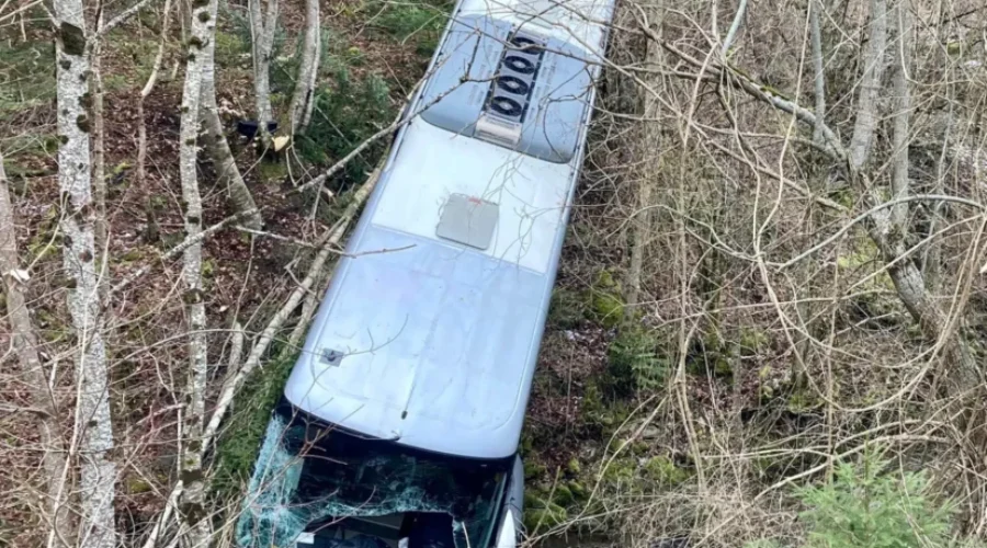 40 children on bus that crashed in French Alps
