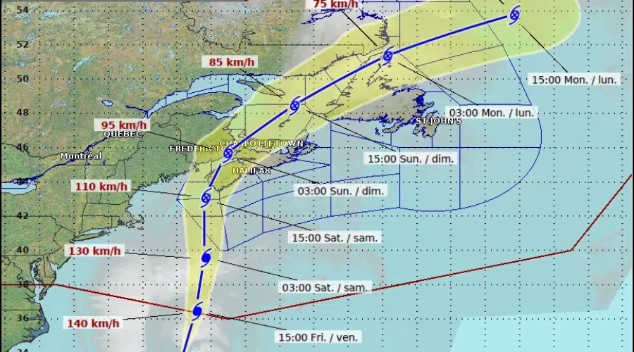 Lee to bring heavy rain, high winds, large waves to N.B.