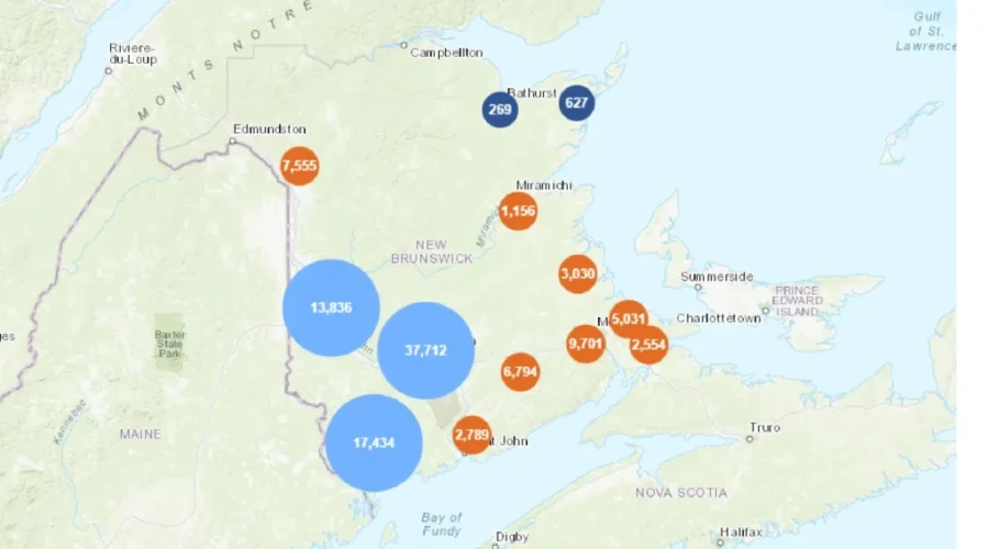5 PM: Power outage numbers drop below 80K