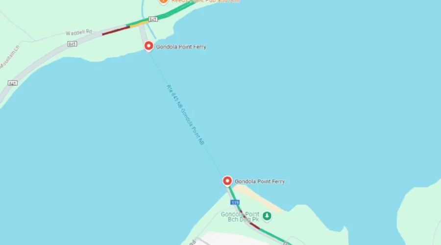 Gondola Point will be down to 1 ferry on Sunday