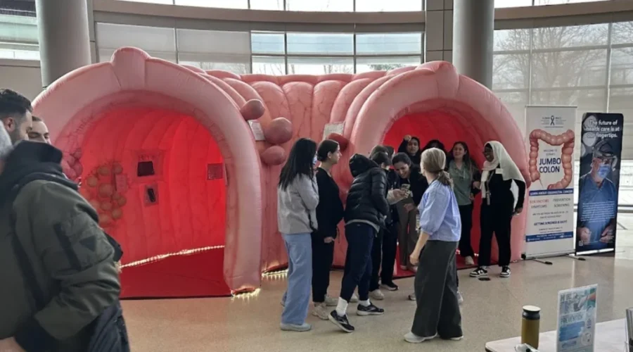 Jumbo colon exhibit brings colorectal cancer awareness to Quispamsis