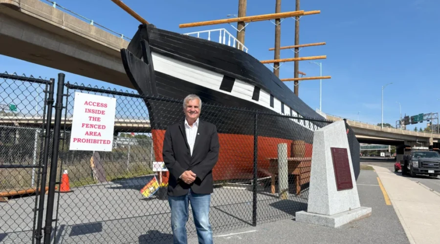 The Marco Polo finally returns to port