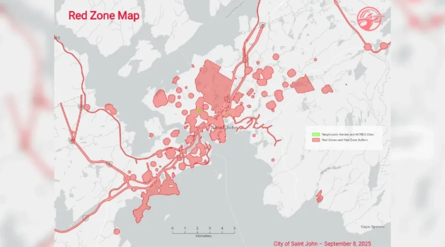 Where will encampments not be allowed in Saint John?
