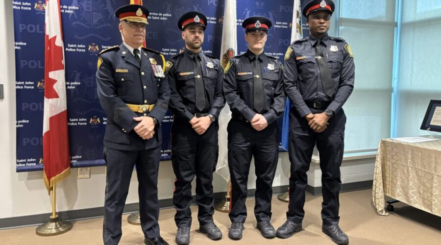 Three new officers join Saint John Police Force