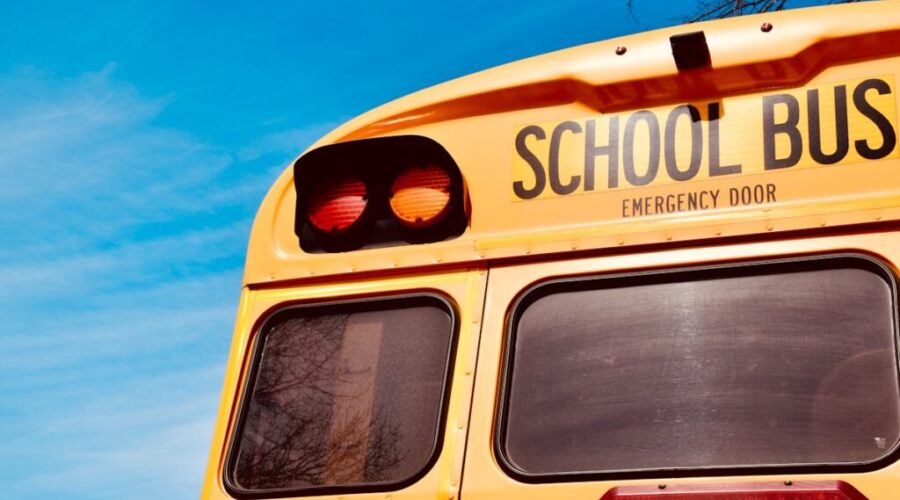 Late School Bus on Grand Manan