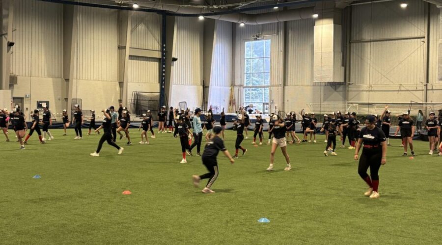 KV softball players train with Jays Care